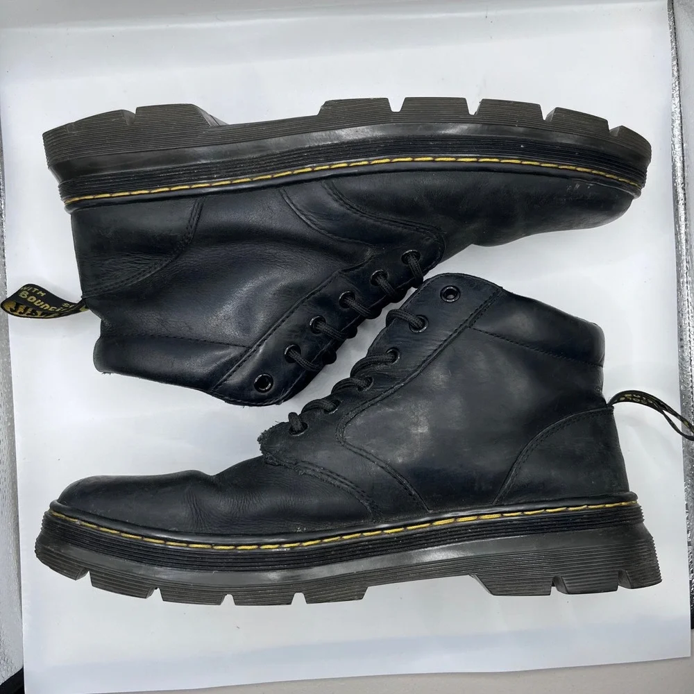 Dr. Martens Bonny Leather Black Chukka Utility Boots Mens 11 JY004‎ KM07Y